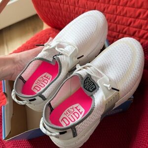 Hey Dude White Casual Shoes Sneakers